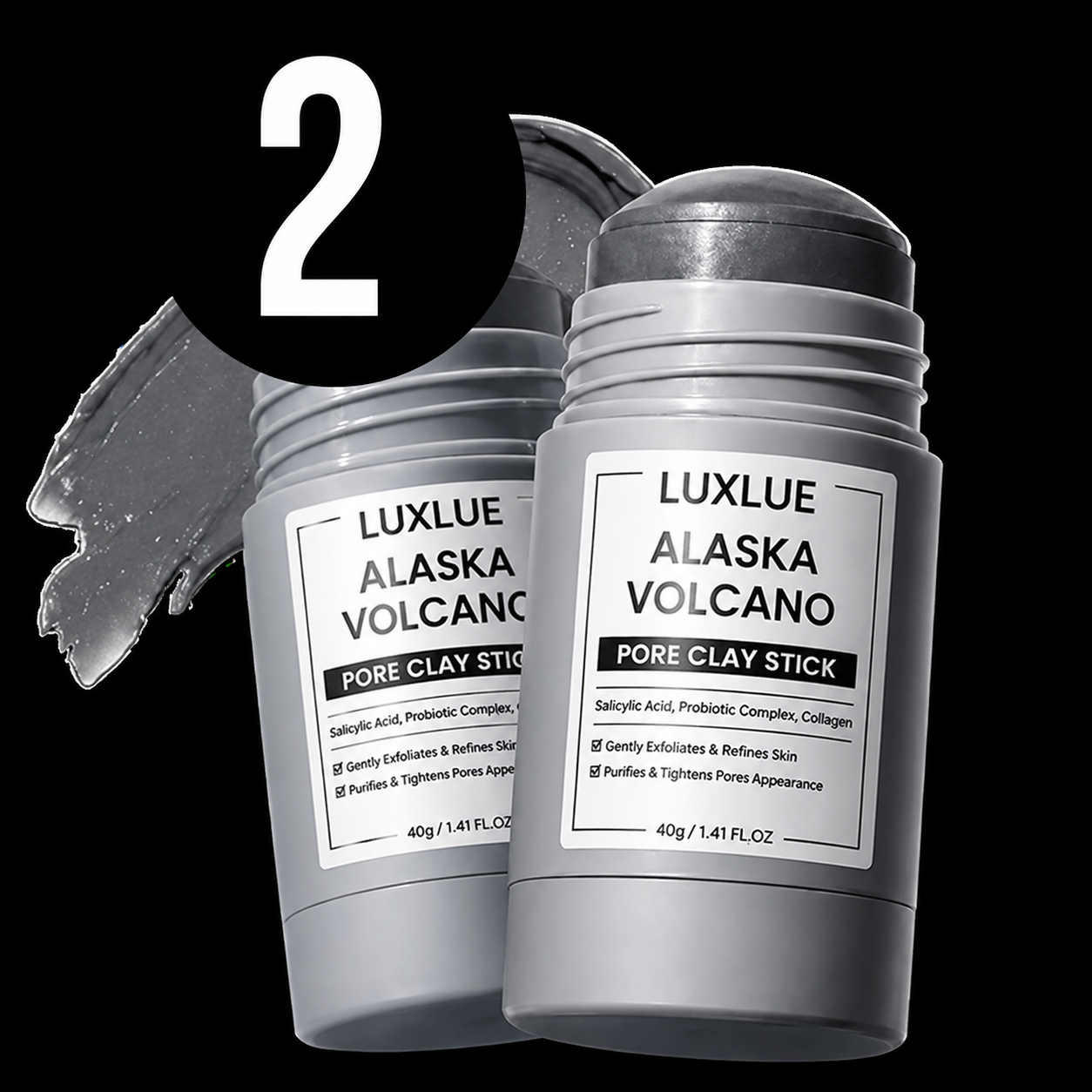 Luxlue Alaska Volcano Deep Cleansing Clay Mask