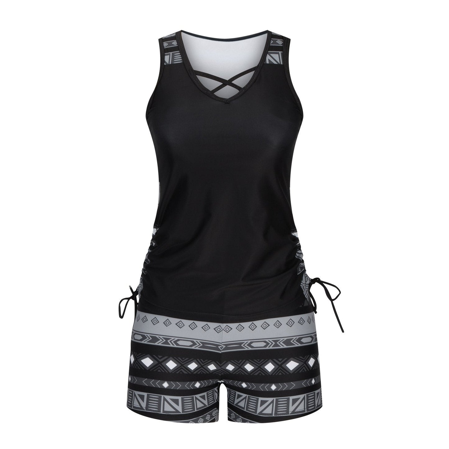 ⏰LAST DAY 60% OFF - Luxlue Women's Tummy Control Tankini Set with Built-In Bra – Flattering Boho Swimwear with Shorts🔥 Buy 2 Free Shipping