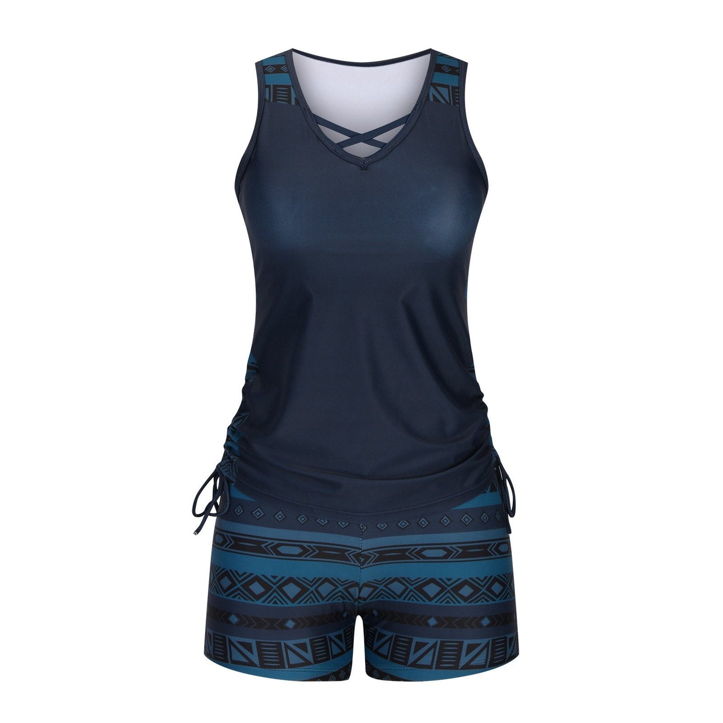 ⏰LAST DAY 60% OFF - Luxlue Women's Tummy Control Tankini Set with Built-In Bra – Flattering Boho Swimwear with Shorts🔥 Buy 2 Free Shipping
