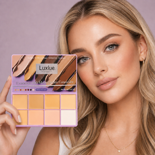 Luxlue Palet Concealer Krim Matte Lembut 8 Warna